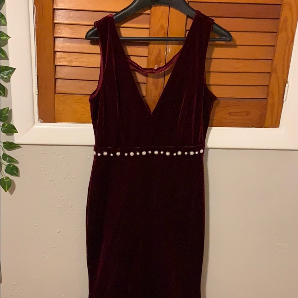 Formal | Red Velvet | Dress | Size: M